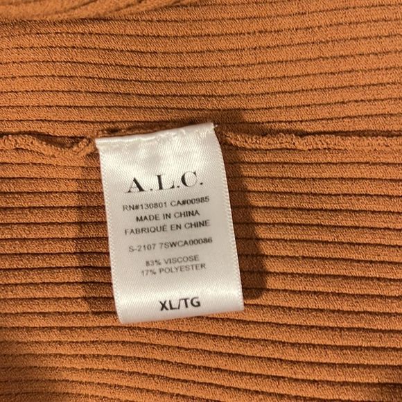 ALC - Eleanor Knit Cardigan (Cognac, 12) - Picture 8 of 9